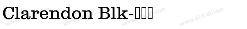 Clarendon Blk字体转换